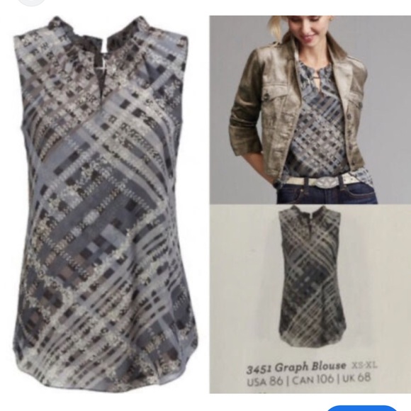 Cabi Trellis Blouse Size M - Picture 1 of 8